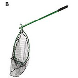 Snowbee folding game net with rubber mesh
